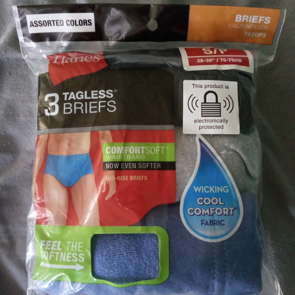 HAINES mens 3 pk briefs